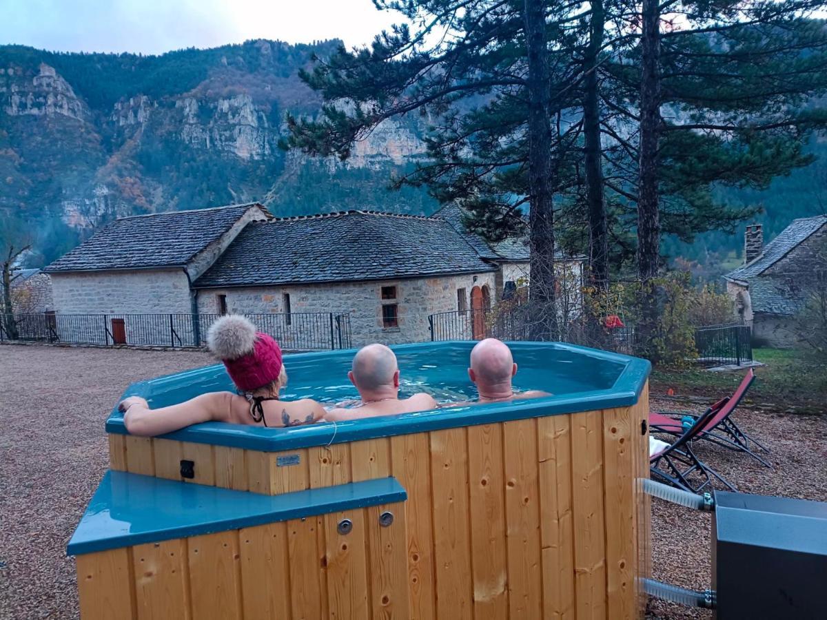 La Voutee 5 Epis Avec Bain Finlandais Prive Au Manoir Du Charme Gorges Du Tarn Bed & Breakfast Quezac  Ngoại thất bức ảnh